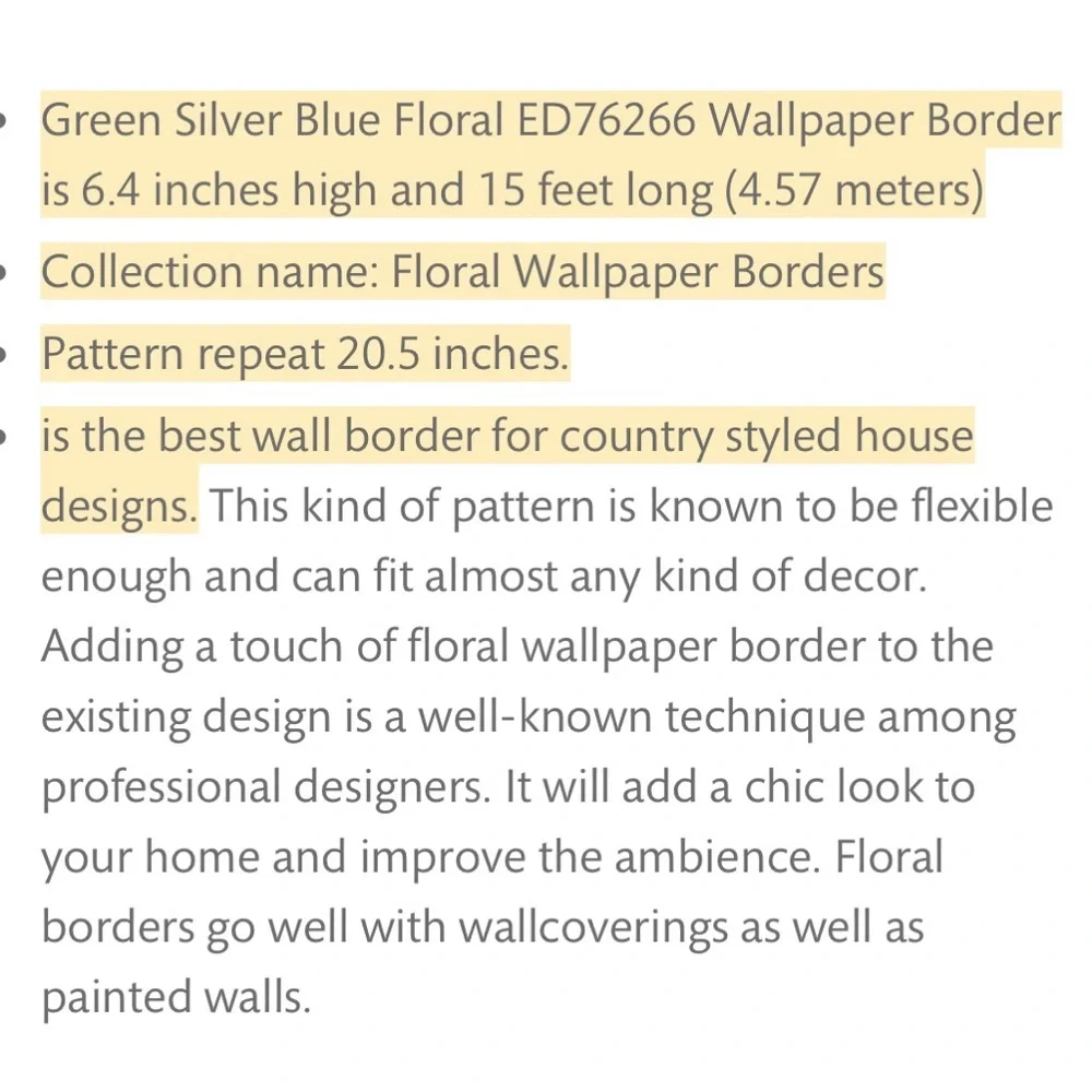 Norwall Floral Wallpaper Border 